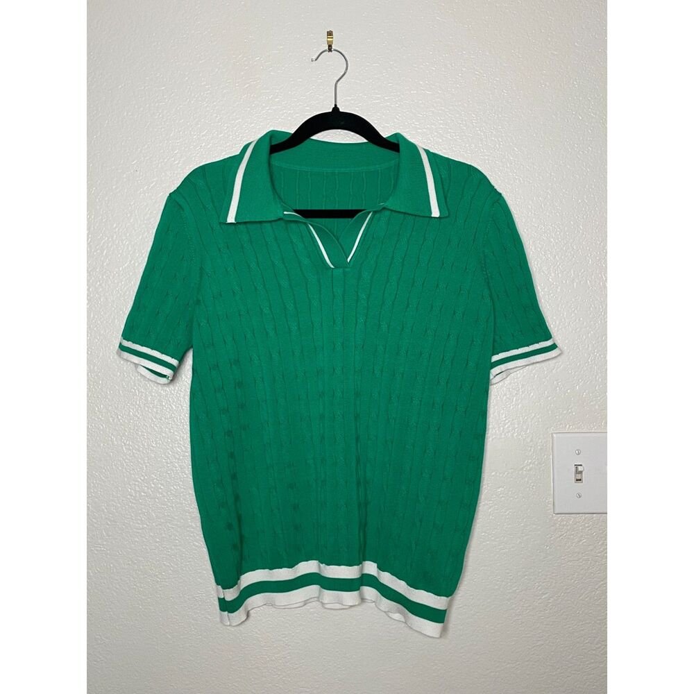 Green Sweater Polo